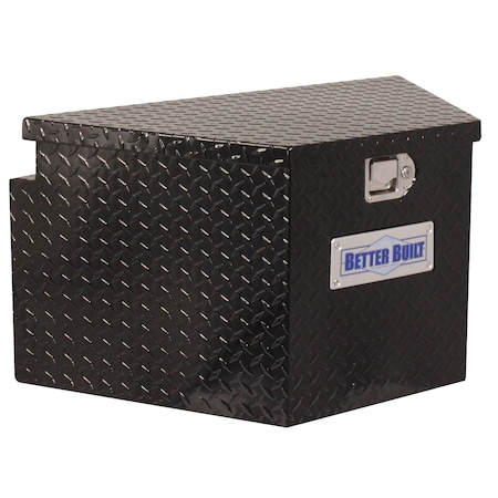 Better Built UTILITY TRAILER TONGUE TOOL BOX, BLACK, SHORT, V SHAPED 66212322